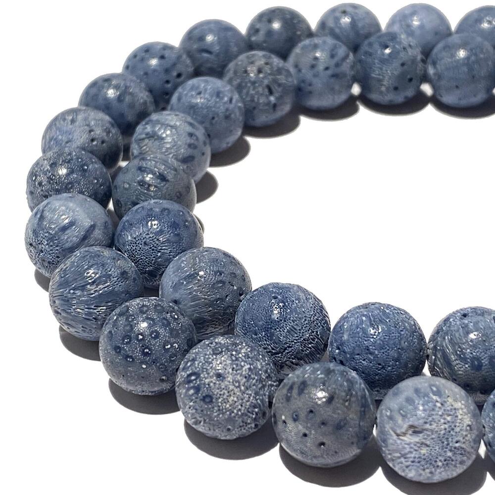 5865 [ABCgems] Essential-Oil-Diffuser Indonesian Denim-Blue Sponge Coral